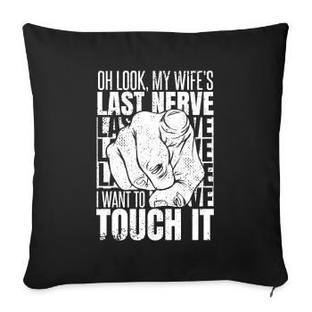 Ehemann Ehegatte Familie Hochzeit - Sofakissenbezug 45 x 45 cm - Schwarz - Vorne