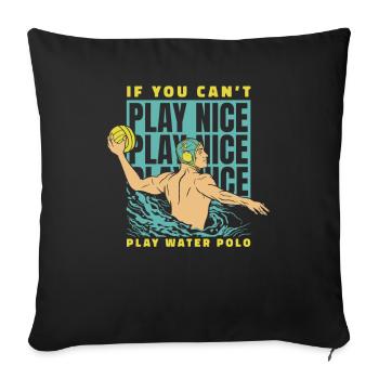 Wasserball Water Polo Sport - Sofa pillowcase 17,3'' x 17,3'' (45 x 45 cm) - black - Front