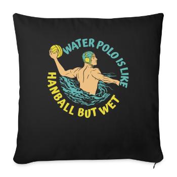 Wasserball Water Polo Sport - Sofa pillowcase 17,3'' x 17,3'' (45 x 45 cm) - black - Front