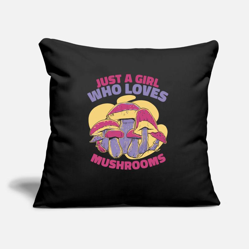 Champignons Champignons Champignon Champignon Housse de coussin décorative 45 x 45 cm
