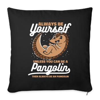 Pangolin Animal Pangolins Endangered Ar - Sofa pillowcase 17,3'' x 17,3'' (45 x 45 cm) - black - Front