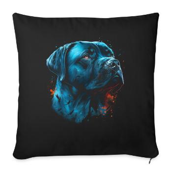 Cane Corso Hund - Sofakissenbezug 45 x 45 cm - Schwarz - Vorne