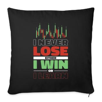 Stock Trading Trader Exchange Trading Stocks - Sofa pillowcase 17,3'' x 17,3'' (45 x 45 cm) - black - Front