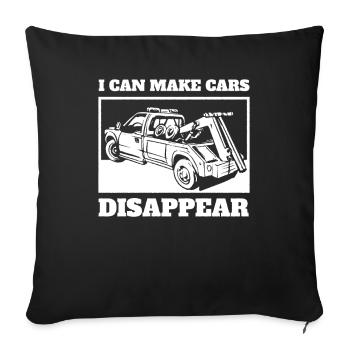 Tow Truck Truck Tow Truck - Sofa pillowcase 17,3'' x 17,3'' (45 x 45 cm) - black - Front