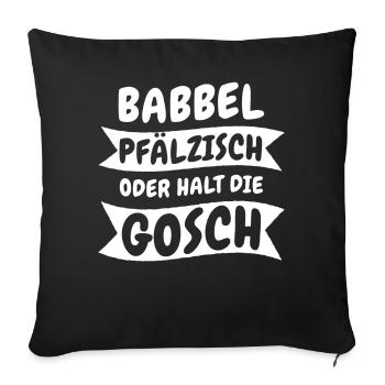 Pfalz Pfälzer Rheinland Pfalz - Sofakissenbezug 45 x 45 cm - Schwarz - Vorne