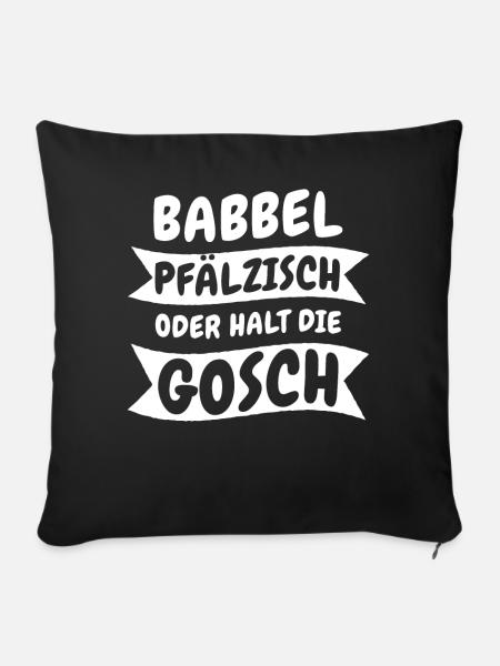 Pfalz Pfälzer Rheinland Pfalz - Sofakissenbezug 45 x 45 cm - Schwarz