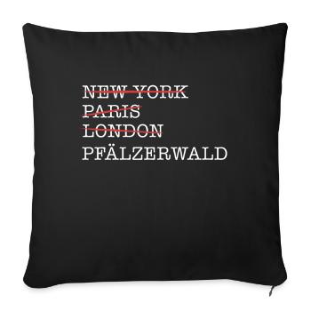 Pfalz Pfälzer Rheinland Pfalz - Sofakissenbezug 45 x 45 cm - Schwarz - Vorne