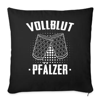 Pfalz Pfälzer Rheinland Pfalz - Sofakissenbezug 45 x 45 cm - Schwarz - Vorne