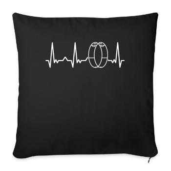 Rhönrad Gymnastics Gymnastics Rhönräder Wheel - Sofa pillowcase 17,3'' x 17,3'' (45 x 45 cm) - black - Front