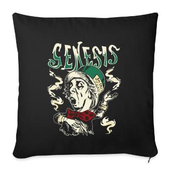 Genesis Madl Hatter Picture - Sofa pillowcase 17,3'' x 17,3'' (45 x 45 cm) - black - Front