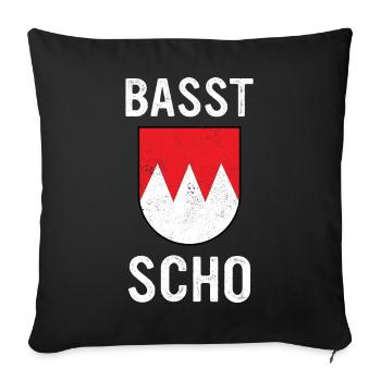 Franken Bayern Nürnberg Frankenland Fränkisch - Sofakissenbezug 45 x 45 cm - Schwarz - Vorne