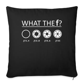 Photographer Photography - Sofa pillowcase 17,3'' x 17,3'' (45 x 45 cm) - black - Front
