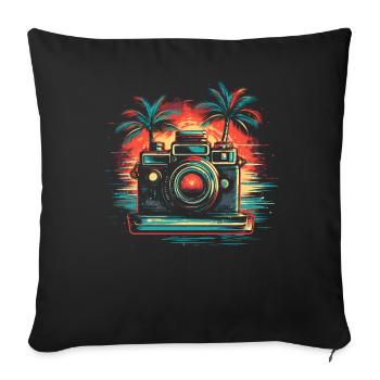 Photographer Photography - Sofa pillowcase 17,3'' x 17,3'' (45 x 45 cm) - black - Front