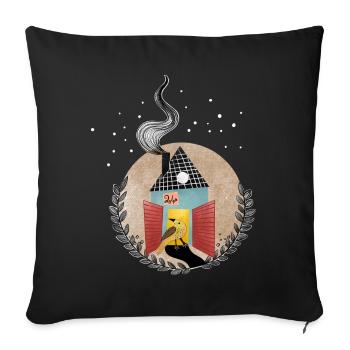 Joyeux Noël - Housse de coussin décorative 45 x 45 cm - noir - Devant