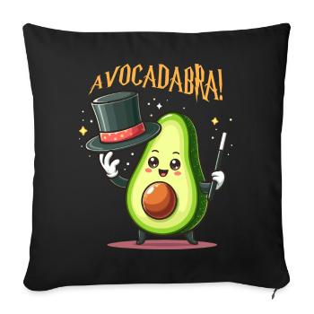 Avocat - Housse de coussin décorative 45 x 45 cm - noir - Devant