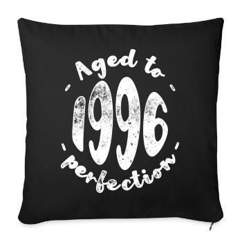 Aged to 1996 Perfection - Sofa pillowcase 17,3'' x 17,3'' (45 x 45 cm) - black - Front
