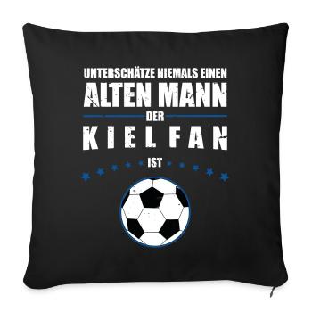 Aufsteiger 2024 Kiel Aufsteiger Shirt - Sofakissenbezug 45 x 45 cm - Schwarz - Vorne