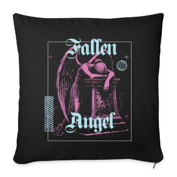 Celestial Angel Illustration - Sofa pillowcase 17,3'' x 17,3'' (45 x 45 cm) - black - Front