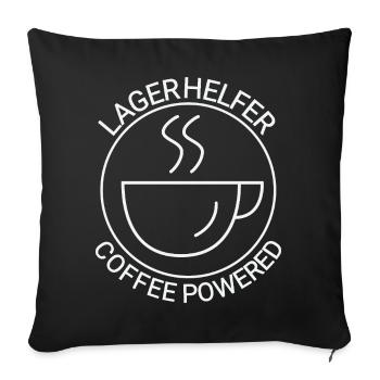 Warehouse Helper Coffee Powered - Sofa pillowcase 17,3'' x 17,3'' (45 x 45 cm) - black - Front