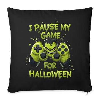 Gamepad Gamer Halloween Zombie Gamer Takes a Break - Sofa pillowcase 17,3'' x 17,3'' (45 x 45 cm) - black - Front