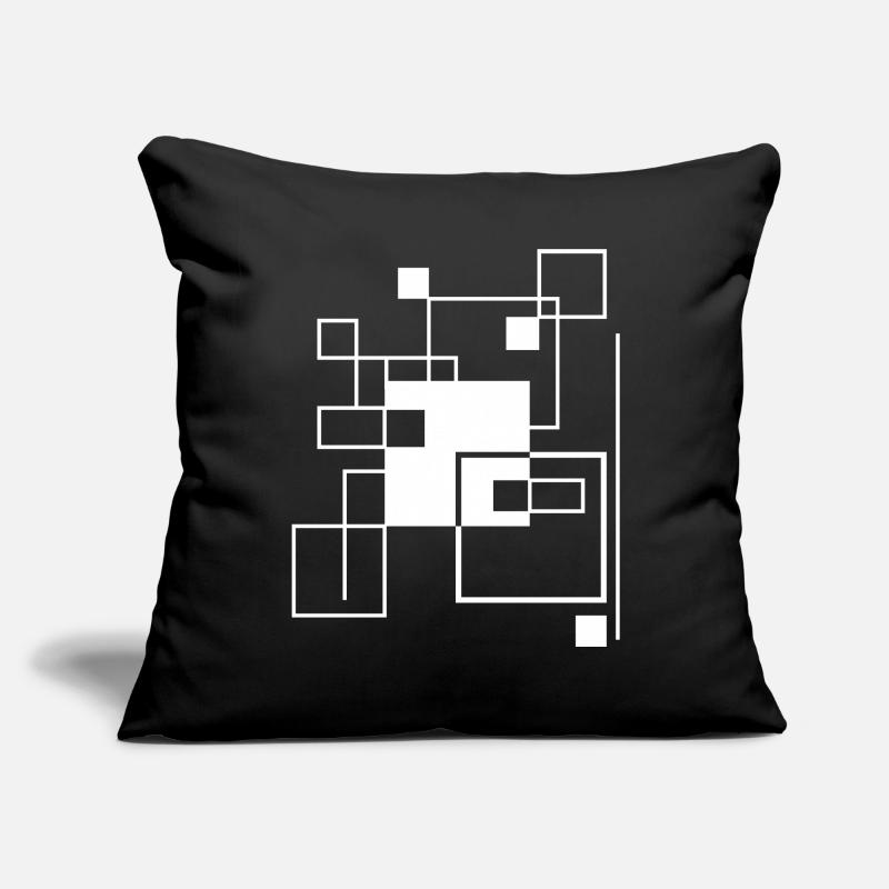 Geometric Gridline Mosaic composition Sofa pillowcase 17,3'' x 17,3'' (45 x 45 cm)