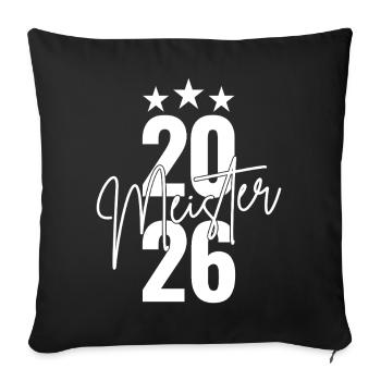 Champion 2026 - Housse de coussin décorative 45 x 45 cm - noir - Devant