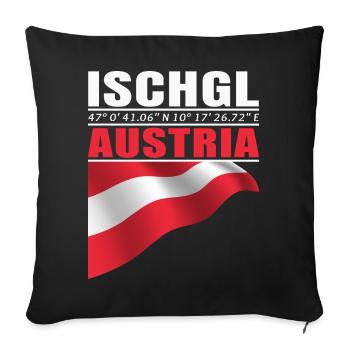 Ischgl - Sofa pillowcase 17,3'' x 17,3'' (45 x 45 cm) - black - Front