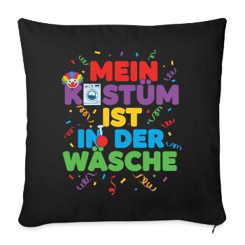 Mon cadeau de clown en lingerie costumé - Housse de coussin décorative 45 x 45 cm - noir - Devant