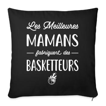Les meilleures mamans fabriquent des basketteurs - Housse de coussin décorative 45 x 45 cm - noir - Devant