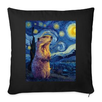 Marmot - Sofa pillowcase 17,3'' x 17,3'' (45 x 45 cm) - black - Front