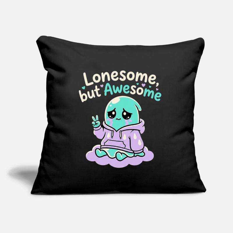 Fantôme Solitaire Housse de coussin décorative 45 x 45 cm