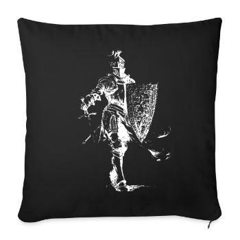 Knight Emblem - Sofa pillowcase 17,3'' x 17,3'' (45 x 45 cm) - black - Front