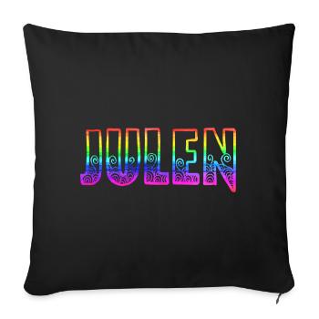 Julen RS Arc-en-ciel - Housse de coussin décorative 45 x 45 cm - noir - Devant