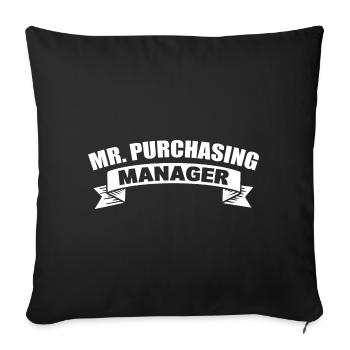 Lustiger Manager Supply Chain Manager - Sofakissenbezug 45 x 45 cm - Schwarz - Vorne