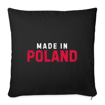 Made In Poland - Sofa pillowcase 17,3'' x 17,3'' (45 x 45 cm) - black - Front