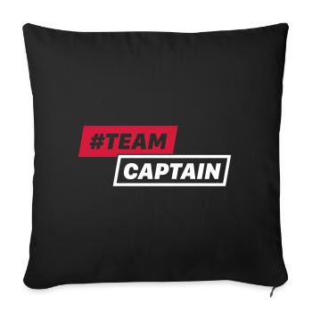 #CAPITAINE D'EQUIPE - Housse de coussin décorative 45 x 45 cm - noir - Devant