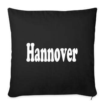 Hannover - Sofakissenbezug 45 x 45 cm - Schwarz - Vorne