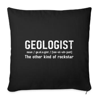 Geology Study Geology Geology Student - Sofa pillowcase 17,3'' x 17,3'' (45 x 45 cm) - black - Front