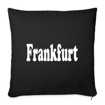 Francfort - Housse de coussin décorative 45 x 45 cm - noir - Devant