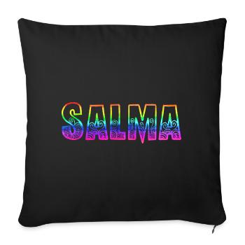 Salma RS Arc-en-ciel - Housse de coussin décorative 45 x 45 cm - noir - Devant