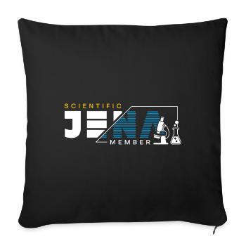 Jena Scientific Member - Sofa pillowcase 17,3'' x 17,3'' (45 x 45 cm) - black - Front