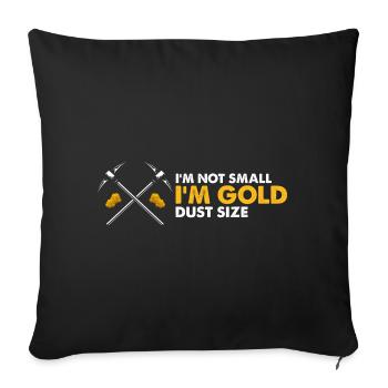 Gold Digger Gold Panning Gold Mining Designs - Sofa pillowcase 17,3'' x 17,3'' (45 x 45 cm) - black - Front