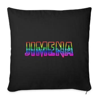 jimena rs regenbogen - Sofakissenbezug 45 x 45 cm - Schwarz - Vorne