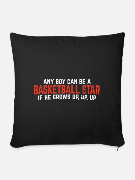 Basketball - Sofakissenbezug 45 x 45 cm - Schwarz