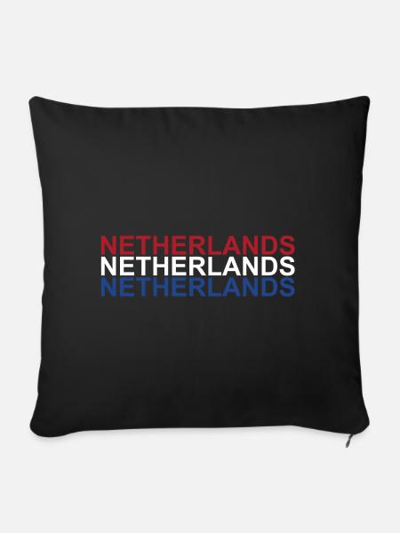 Holland - Sofakissenbezug 45 x 45 cm - Schwarz