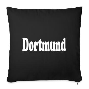 Dortmund - Housse de coussin décorative 45 x 45 cm - noir - Devant
