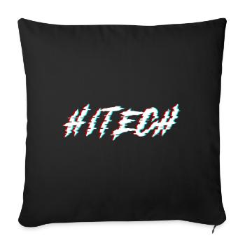 Hitech | Psytrance Subgenre - Sofakissenbezug 45 x 45 cm - Schwarz - Vorne