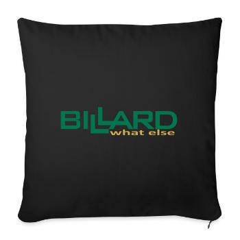 Billard Design what else, Poolbillard - Sofakissenbezug 45 x 45 cm - Schwarz - Vorne