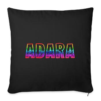 adara rs regenbogen - Sofakissenbezug 45 x 45 cm - Schwarz - Vorne