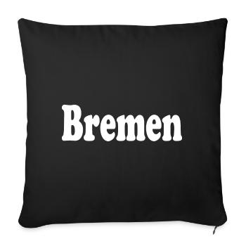 Brême - Housse de coussin décorative 45 x 45 cm - noir - Devant